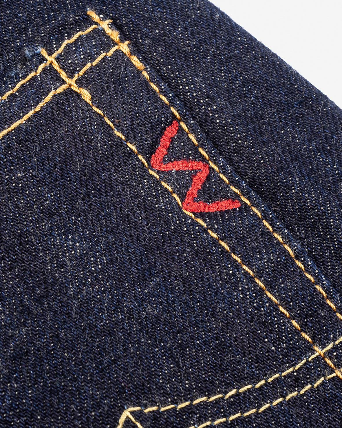 IRON HEART 666 170Z SELVEDGE DENIM SLIM STRAIGHT CUT JEANS - NATURAL INDIGO