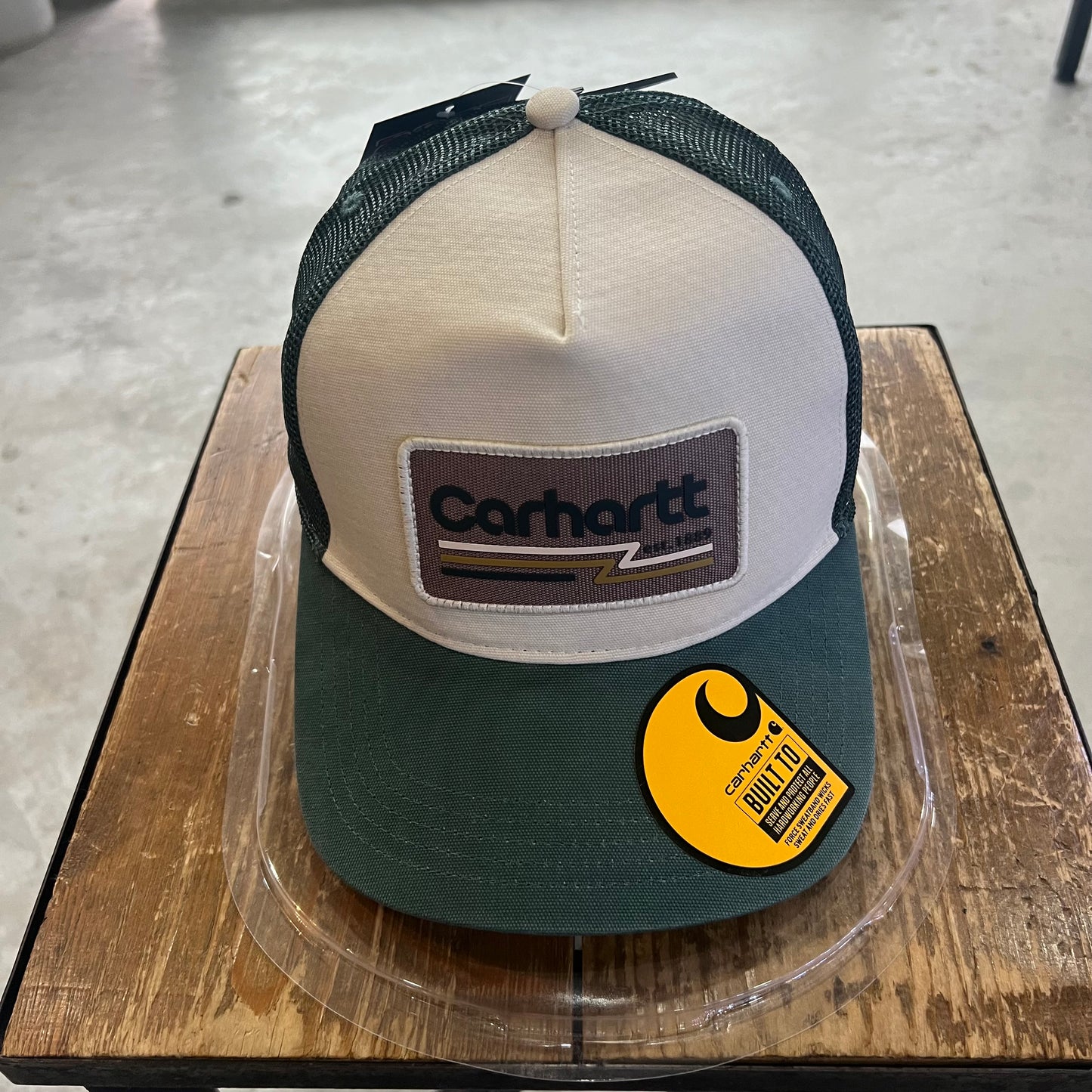 CARHARTT CANVAS MESHBACK 1889 PATCH CAP (FROSTED BALSAM)
