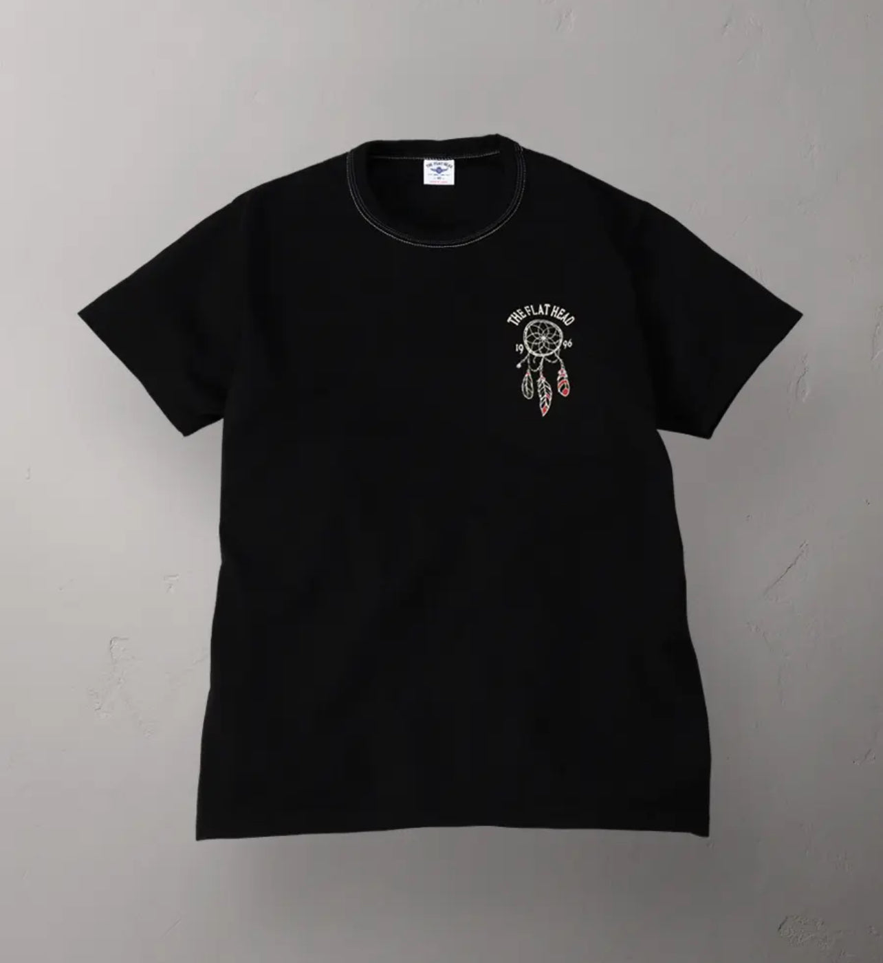 The Flat Head Motorcycle Tshirt Black