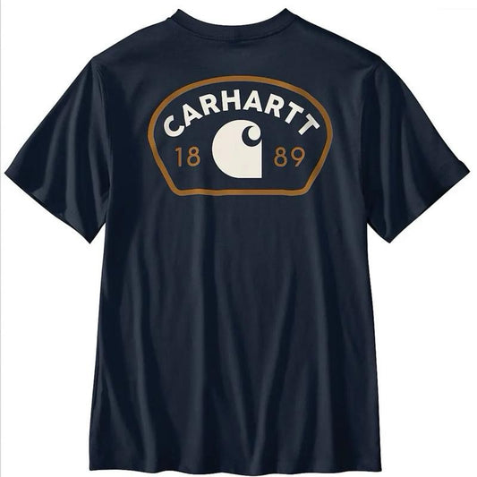 CARHARTT RELAXED FIT LIGHTWEIGHT 1889 GRAPHIC TSHIRT (NAVY)
