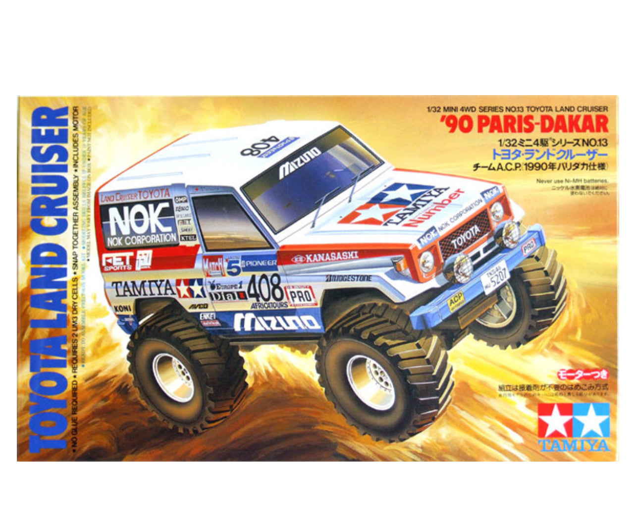 Tamiya 19013 Mini 4WD Toyota Land Cruiser '90 Paris-Dakar 1/32