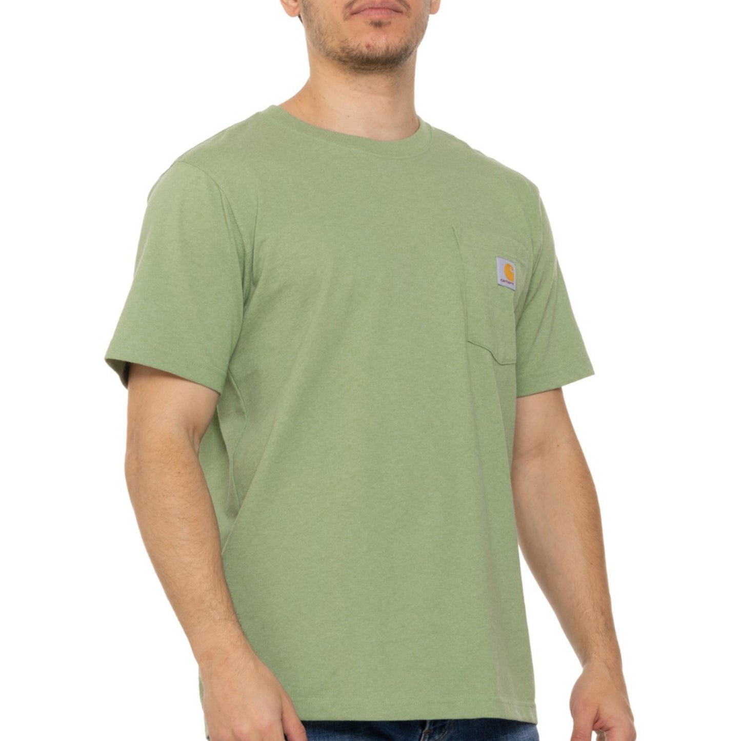 CARHARTT RELAXED FIT POCKET TEXAS GRAPHIC TSHIRT (LODEN FROST HEATHER)