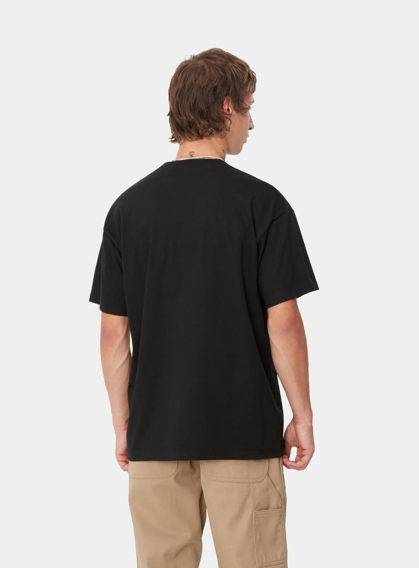 CARHARTT WIP HEART TRAIN POCKET TSHIRT (BLACK)