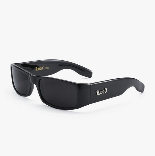 Locs 9006 Black Sunglasses | Authentic Gangster Original Lowrider Maddogger Shades