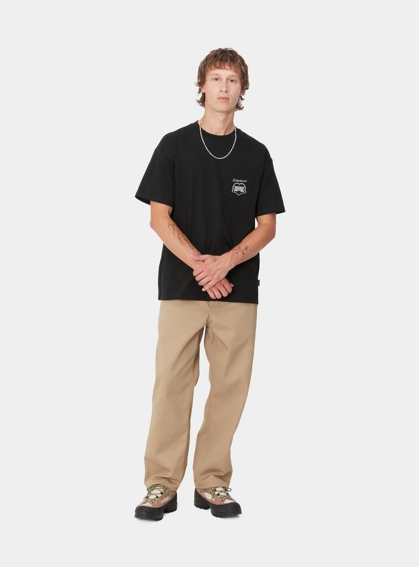 CARHARTT WIP HEART TRAIN POCKET TSHIRT (BLACK)