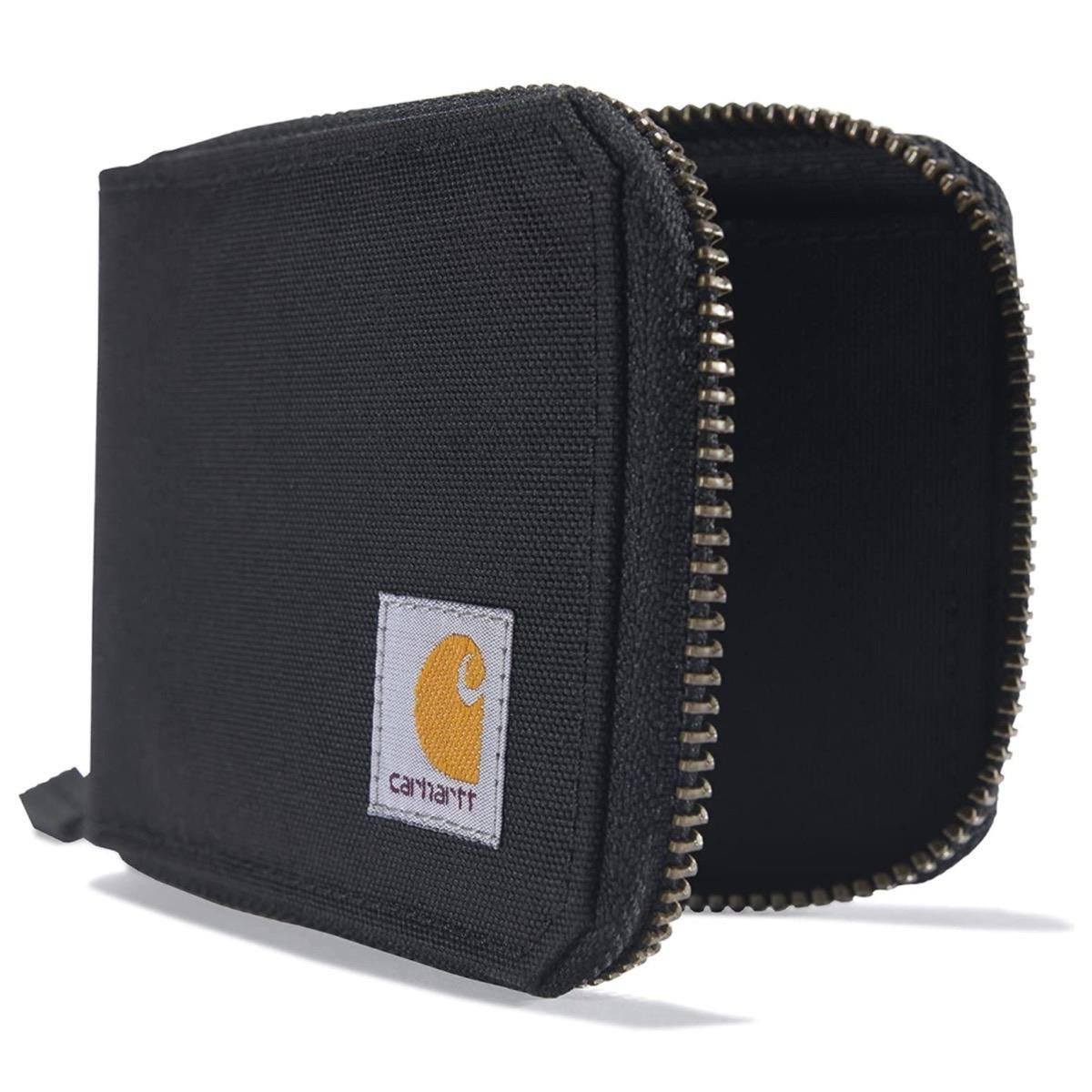 CARHARTT NYLON DUCK ZIPPER WALLET (BLACK)