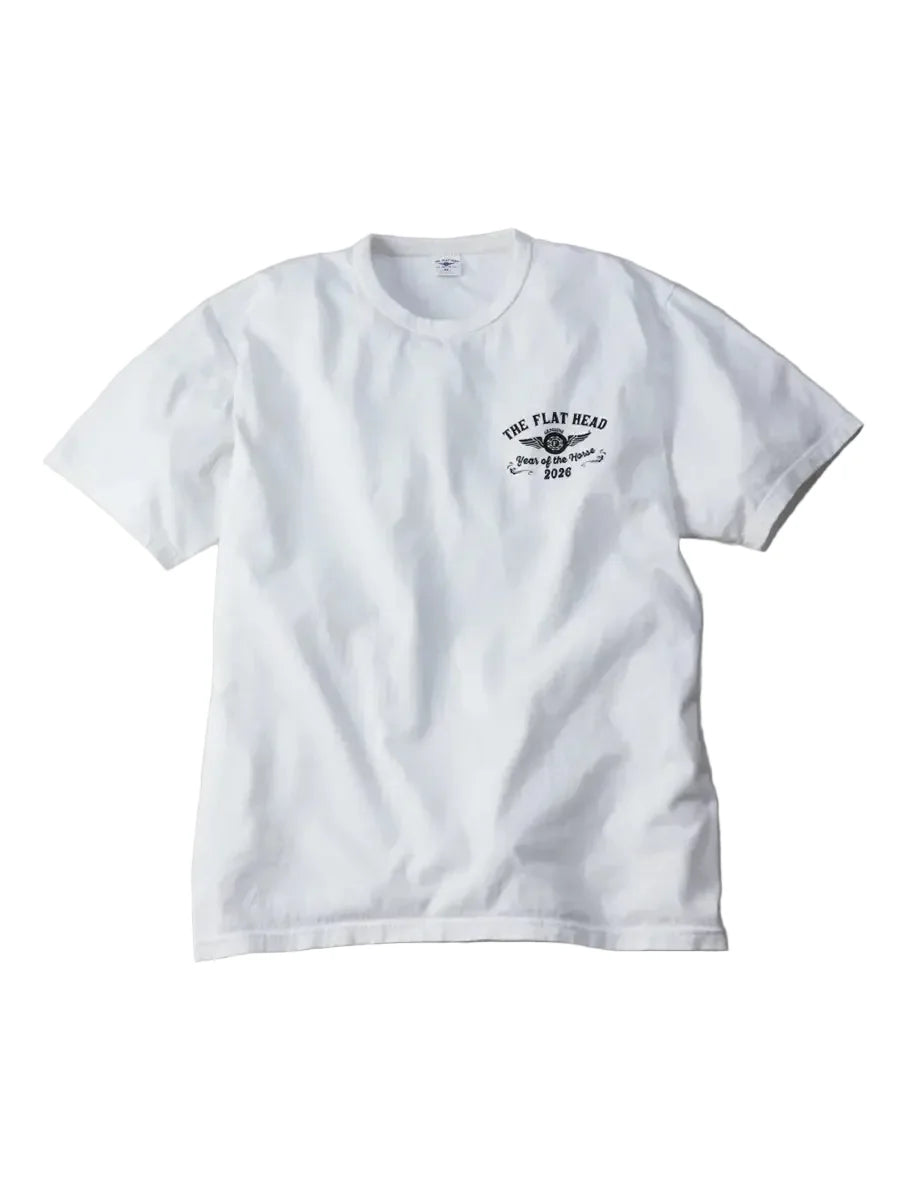 THE FLAT HEAD - "MIWA KOMATSU" HORSE ZODIAC T-SHIRT [FN-THC-KM17]