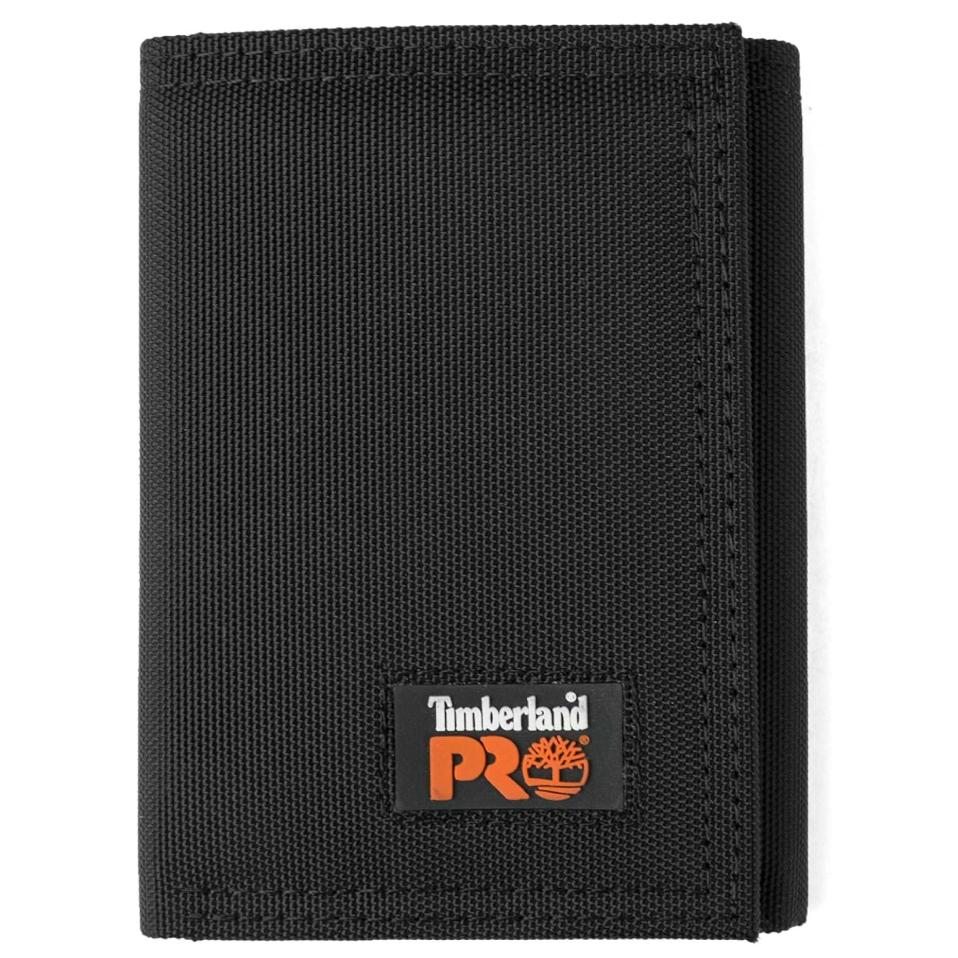 TIMBERLAND PRO CORDURA NYLON RFID TRIFOLD WALLET (BLACK)