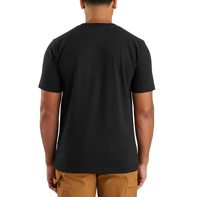 CARHARTT RELAXED FIT LIGHTWEIGHT SHORT SLEEVE LUMBERJACK GRAPHIC TSHIRT (BLACK)