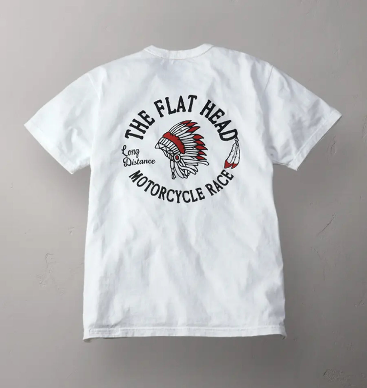 The Flat Head Motorcycle White