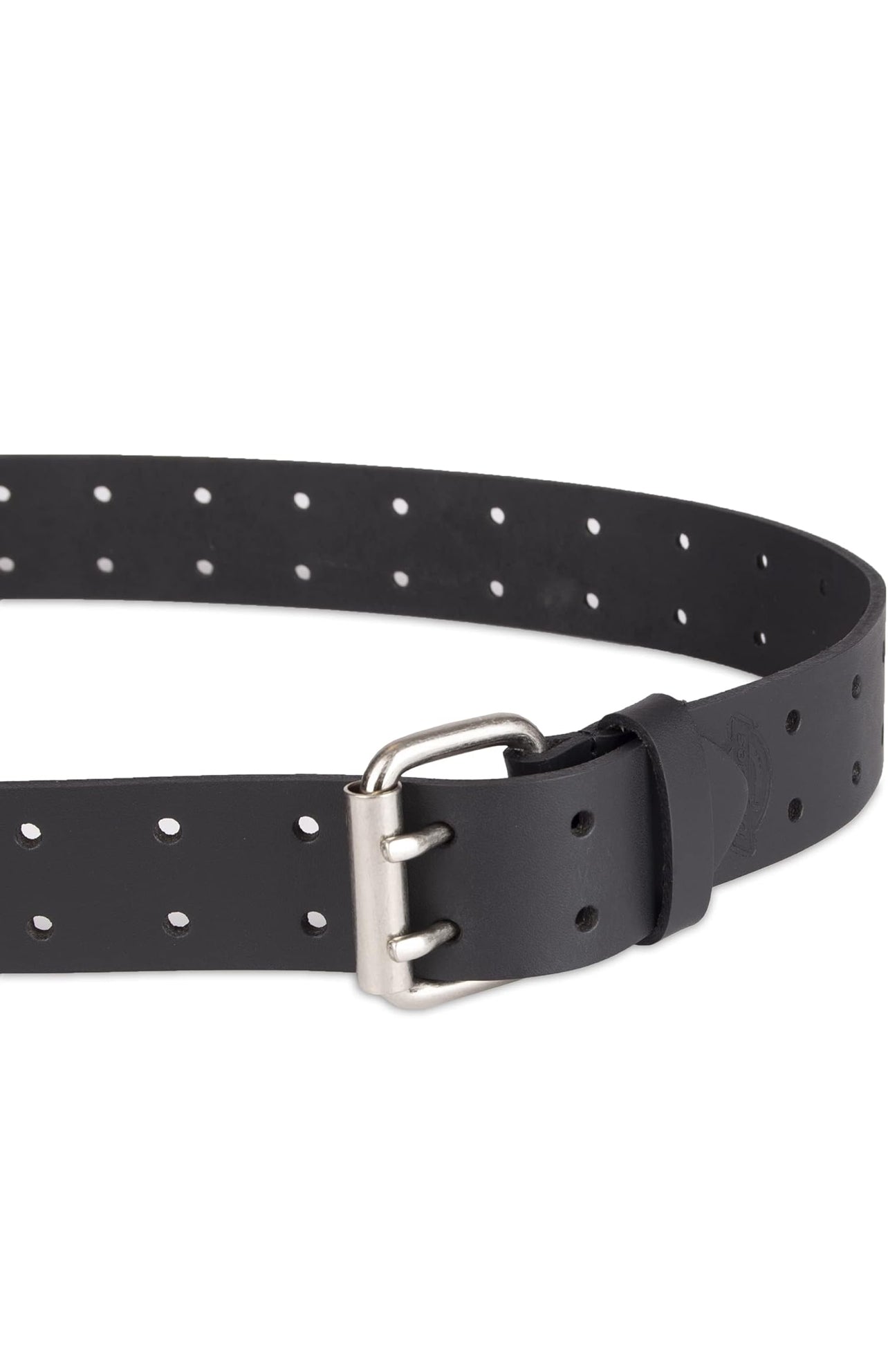 Dickies Men's Leather Double Prong Belt (Black)