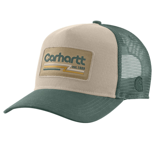CARHARTT CANVAS MESHBACK 1889 PATCH CAP (FROSTED BALSAM)