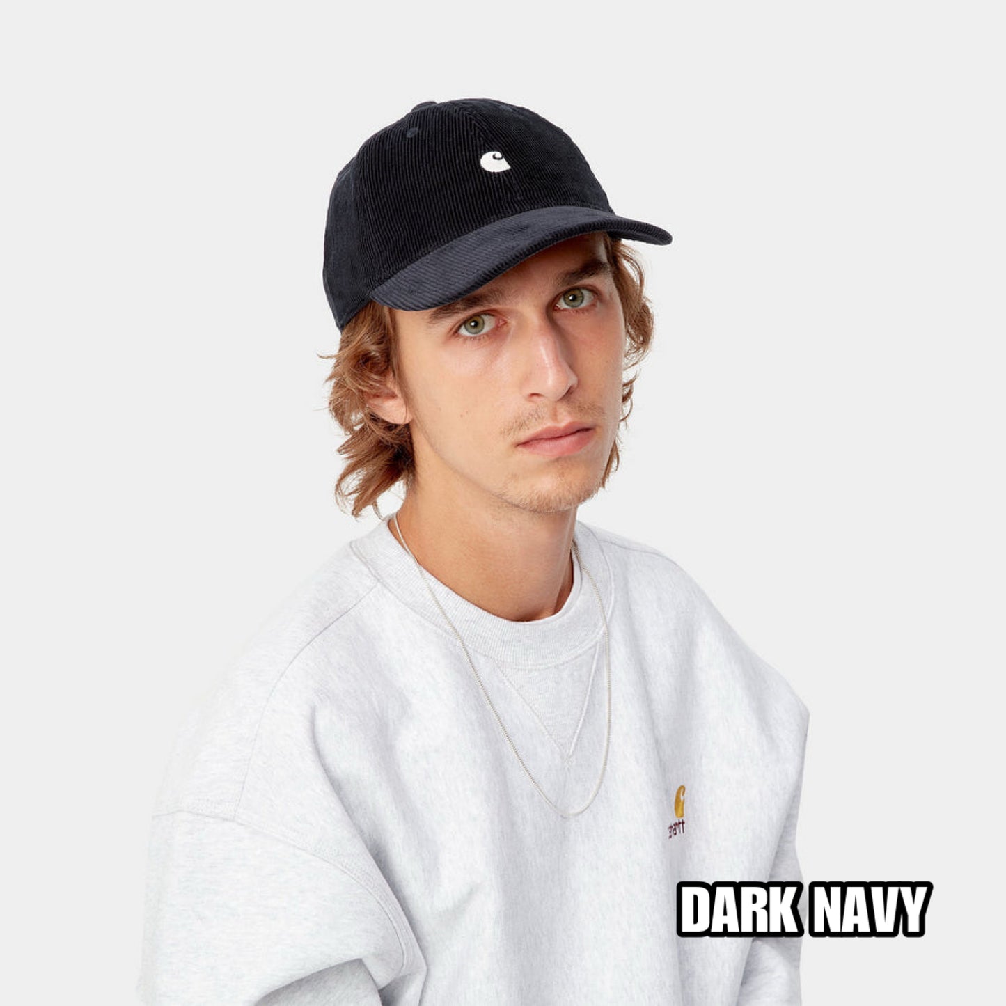 CARHARTT WIP HARLEM CAP, CORDUROY (DARK NAVY)