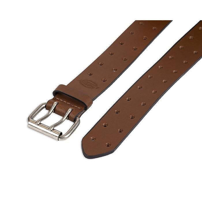 Dickies Mens Leather Double Prong Belt