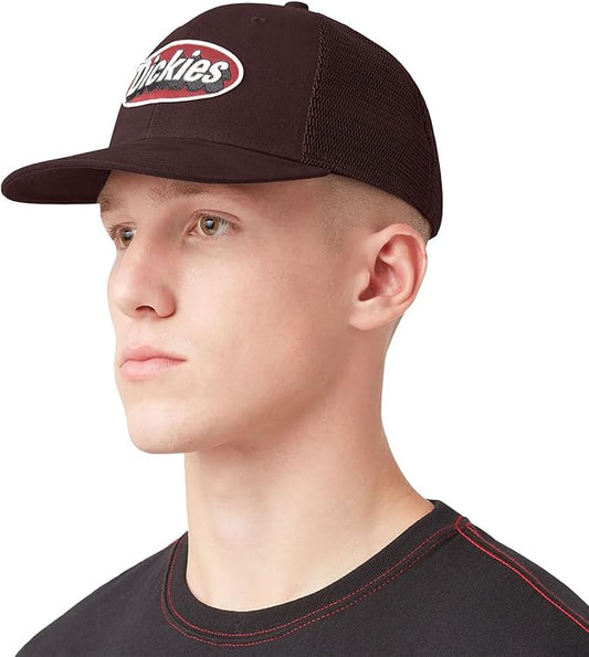 Dickies Men's Patch Logo Trucker Cap Brown