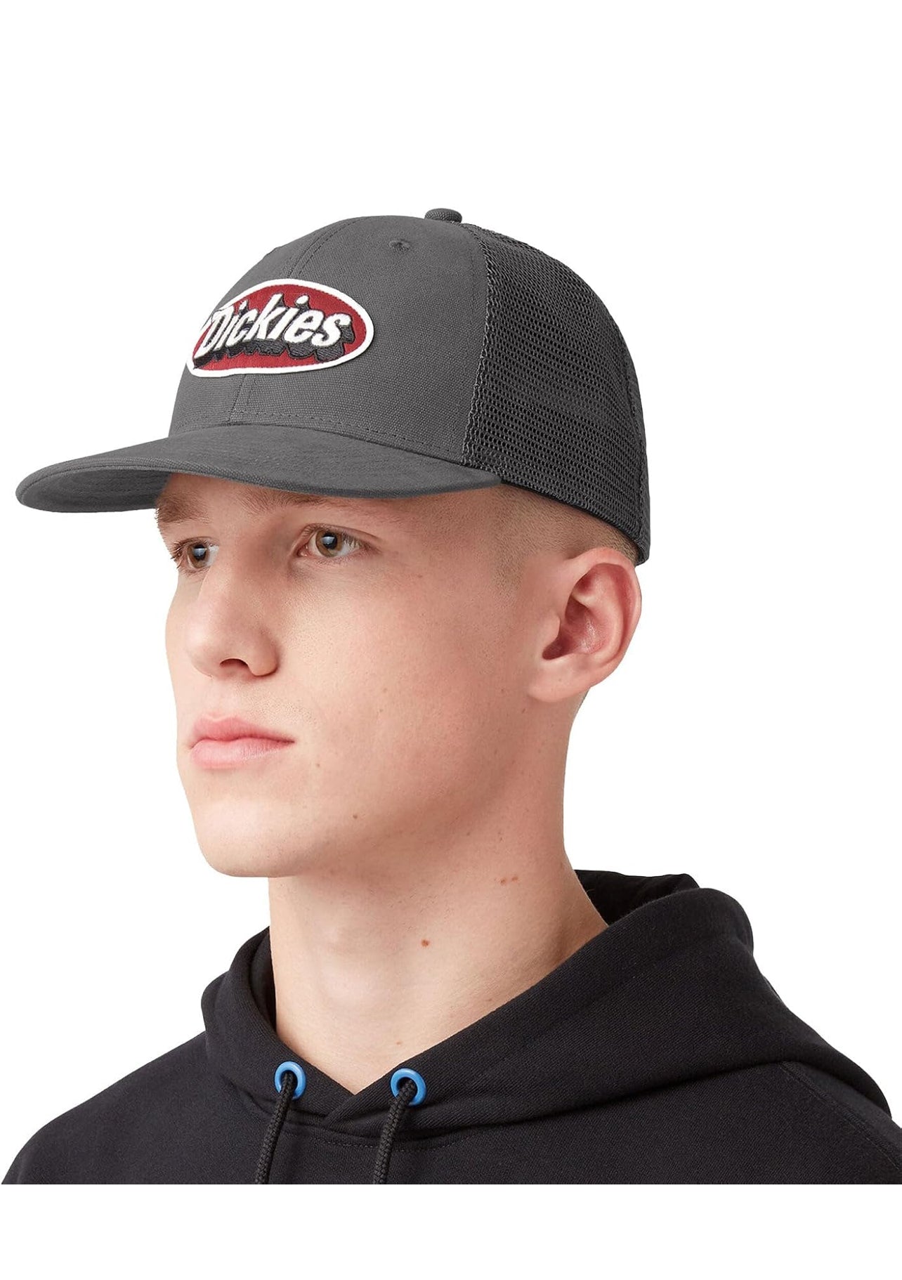 Dickies Men's Patch Logo Trucker Cap Grey