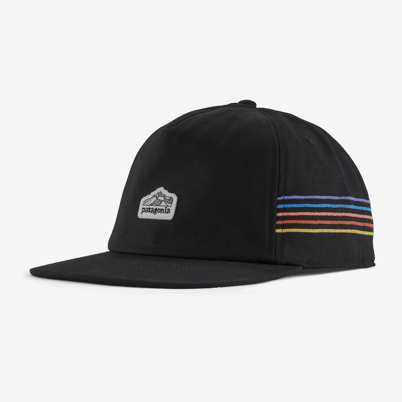 PATAGONIA LINE LOGO RIDGE STRIPE FUNFARER CAP (BLACK)
