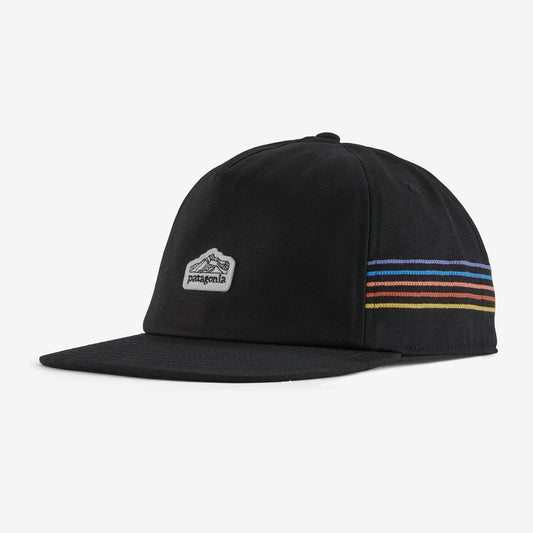 PATAGONIA LINE LOGO RIDGE STRIPE FUNFARER CAP (BLACK)