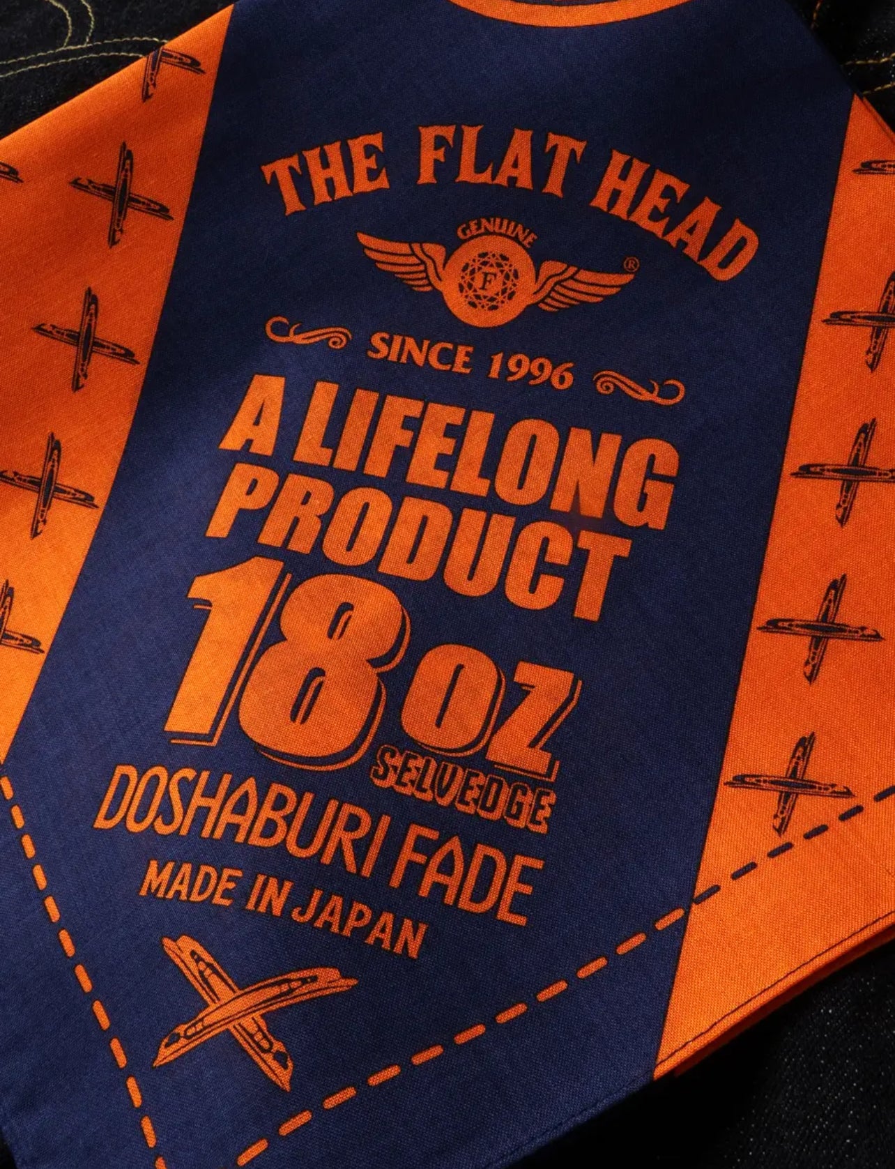 THE FLAT HEAD 8004 wide tapered 18oz size manual 36