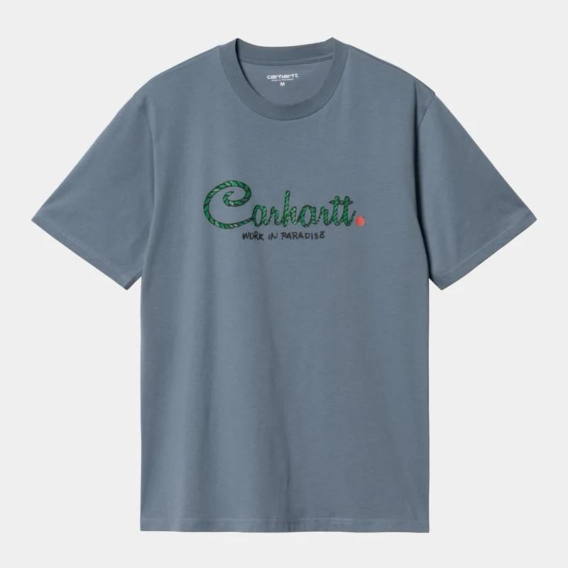 CARHARTT WIP PARADISE SCRIPT TSHIRT (POSITANO)