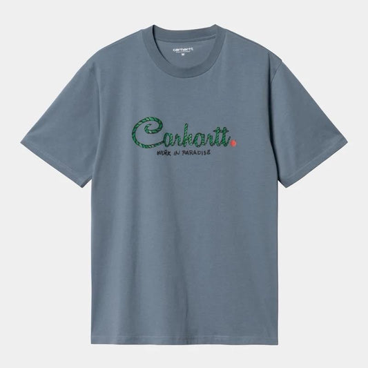 CARHARTT WIP PARADISE SCRIPT TSHIRT (POSITANO)