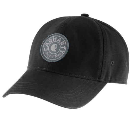CARHARTT CANVAS RUGGED GEAR PATCH CAP (BLACK)