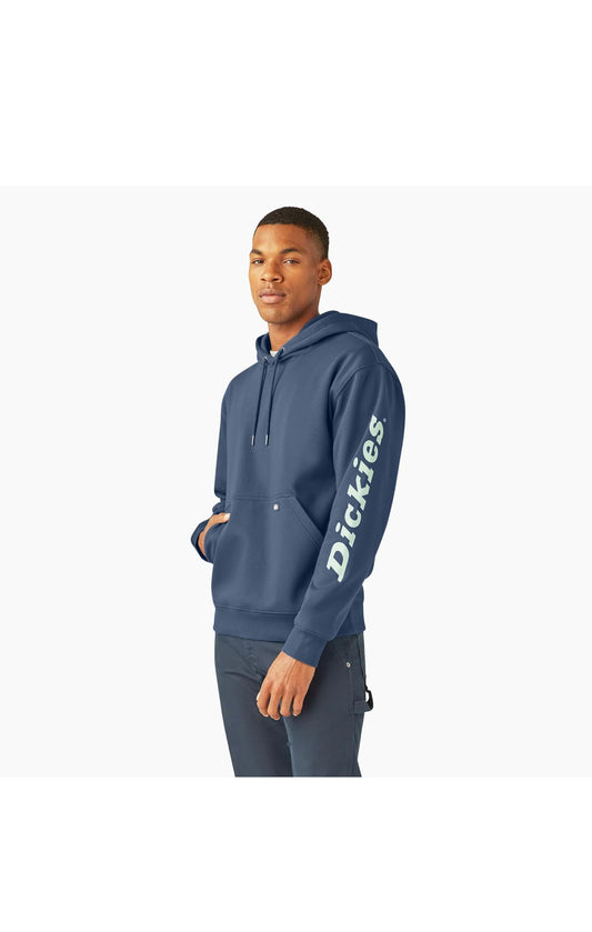 Dickies Men's Wordmark DWR Pullover Fleece (L PIT 23.5x27.5)
