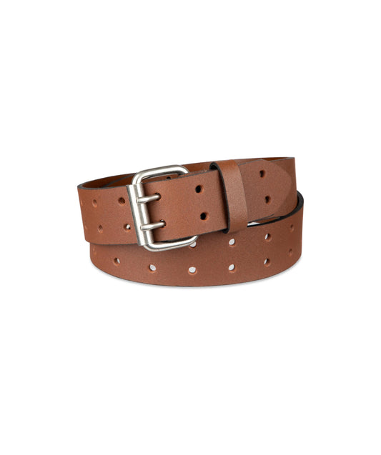 Dickies Men's Leather Double Prong Belt SIZE 44 (TAN)
