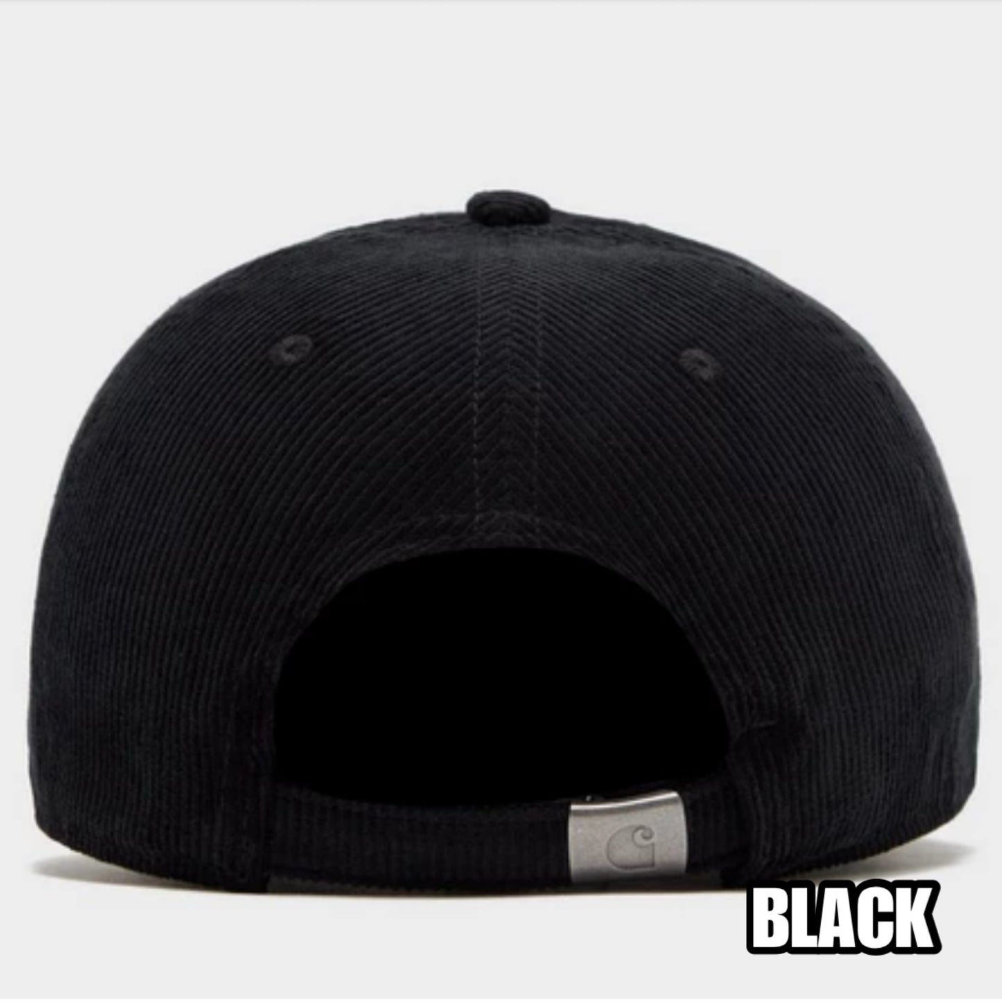 CARHARTT WIP HARLEM CAP, CORDUROY (BLACK)
