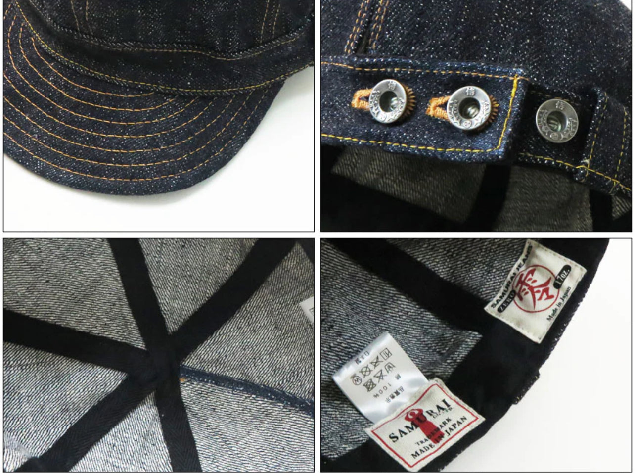 SAMURAI JEANS SJ201WC-5000VX17OZ 17OZ. DENIM WORK CAP