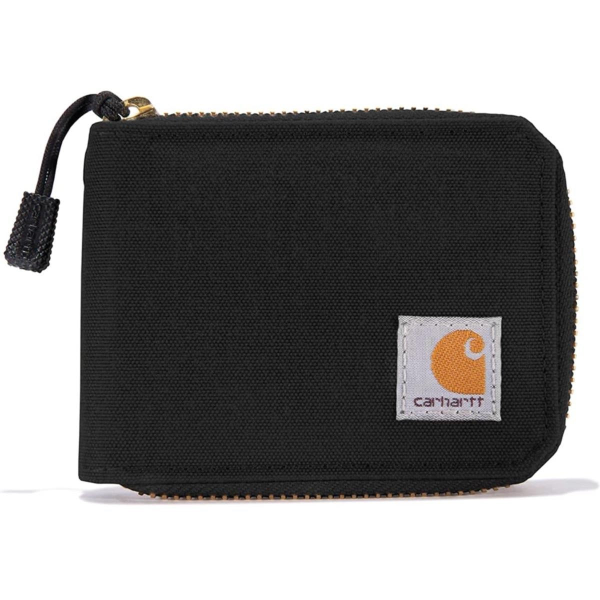 CARHARTT NYLON DUCK ZIPPER WALLET (BLACK)