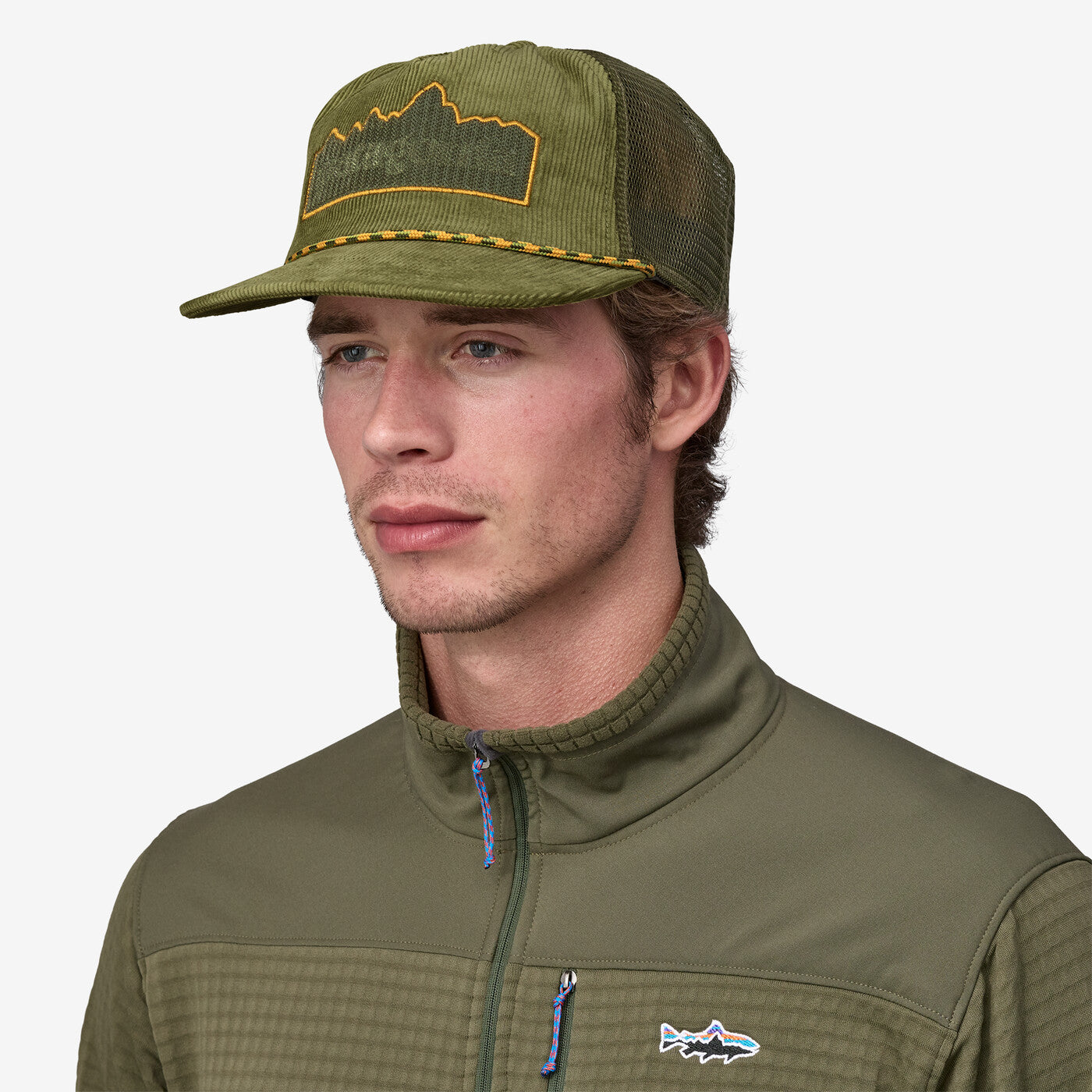 PATAGONIA FLY CATCHER HAT (FITZ ROY FRAME: BUCKHORN GREEN)