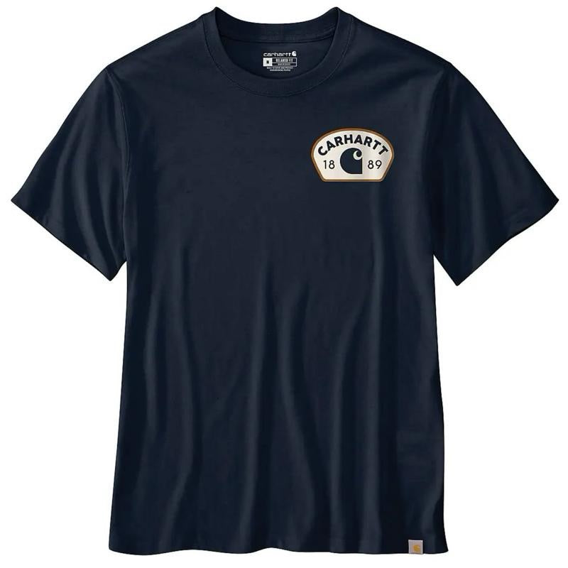 CARHARTT RELAXED FIT LIGHTWEIGHT 1889 GRAPHIC TSHIRT (NAVY)