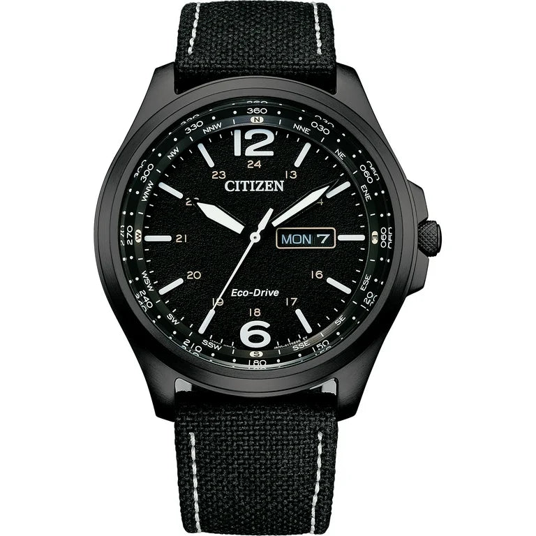 CITIZEN ECO DRIVE BLACK DIAL MEN’S WATCH (AW0115-03E)