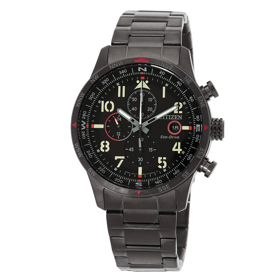 CITIZEN ECO DRIVE BLACK DIAL MEN’S WATCH (CA 0797-50E)