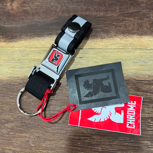 CHROME INDUSTRIES MINI BUCKLE KEYCHAIN (SILVER BUCKLE)