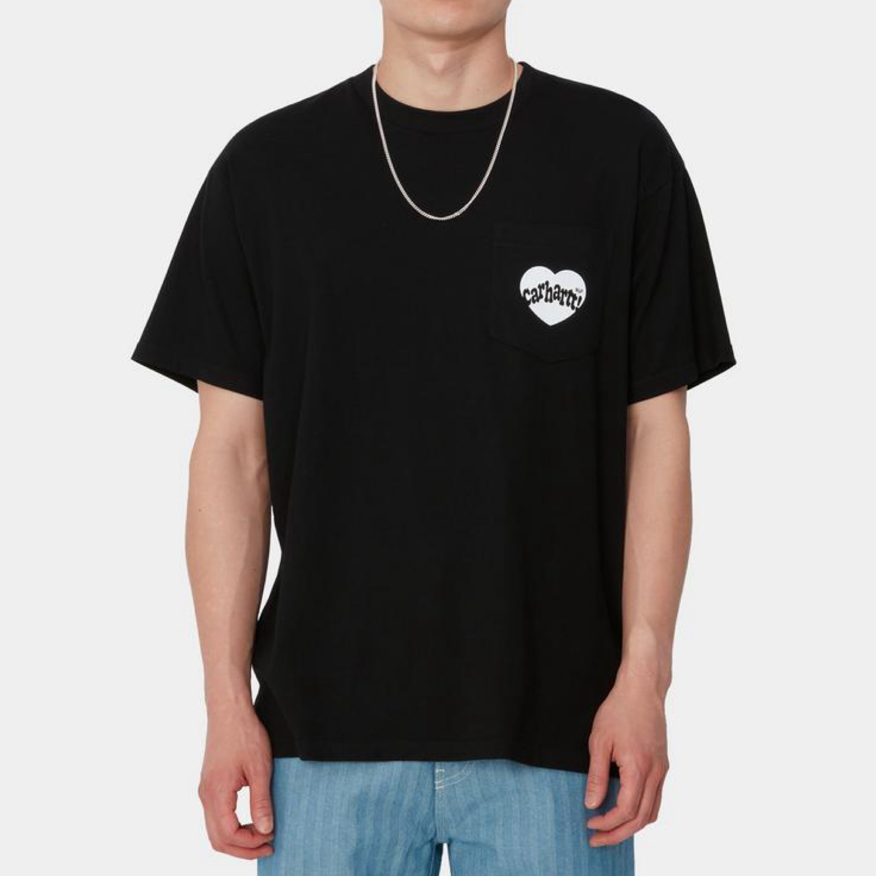 【CARHARTT】S/S AMOUR POCKET T-SHIRT ★送料・関税込★ Carhartt WIP - Amour Pocket Black/White - T-Shirt | Impericon