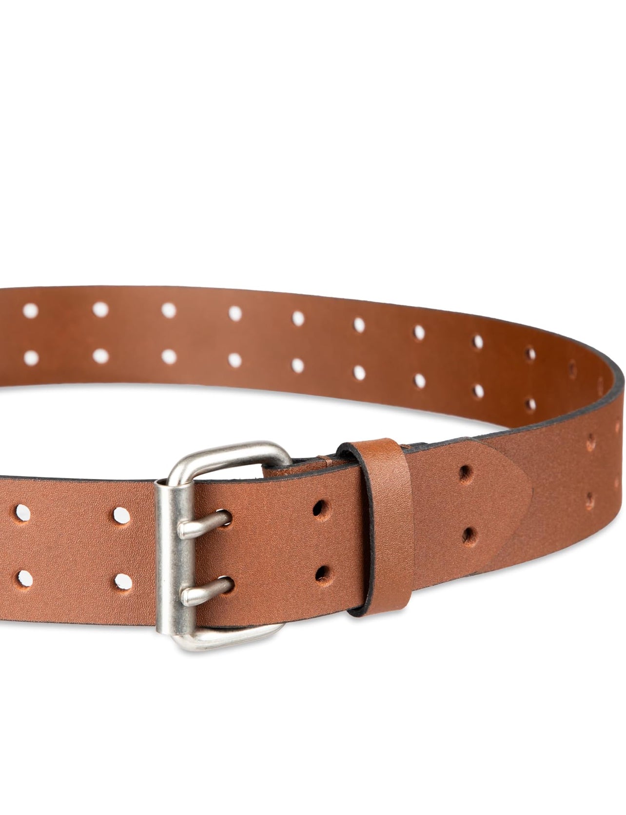 Dickies Men's Leather Double Prong Belt SIZE 44 (TAN)