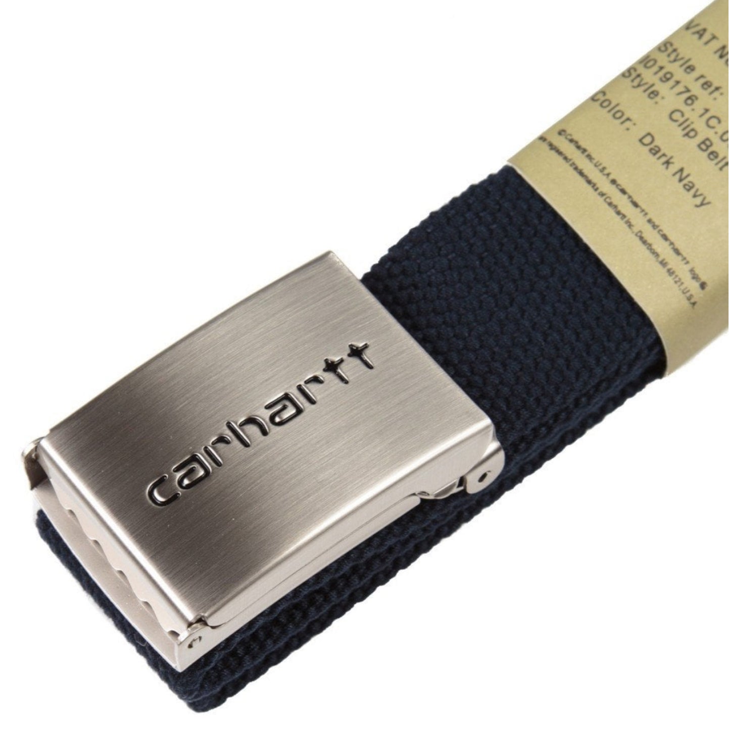 CARHARTT WIP CLIP BELT CHROME (DARK NAVY)