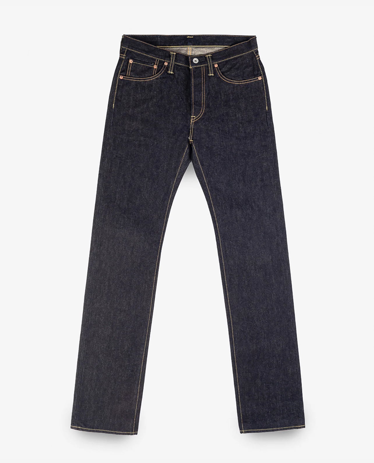 Iron Heart 14oz 666 Selvedge Denim Slim Straight Cut Jeans - Indigo