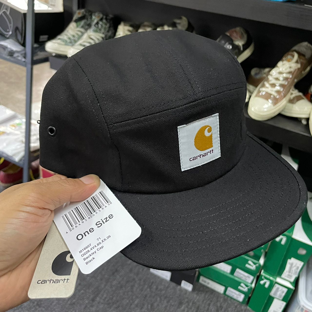 CARHARTT WIP BACKLEY CAP (BLACK)