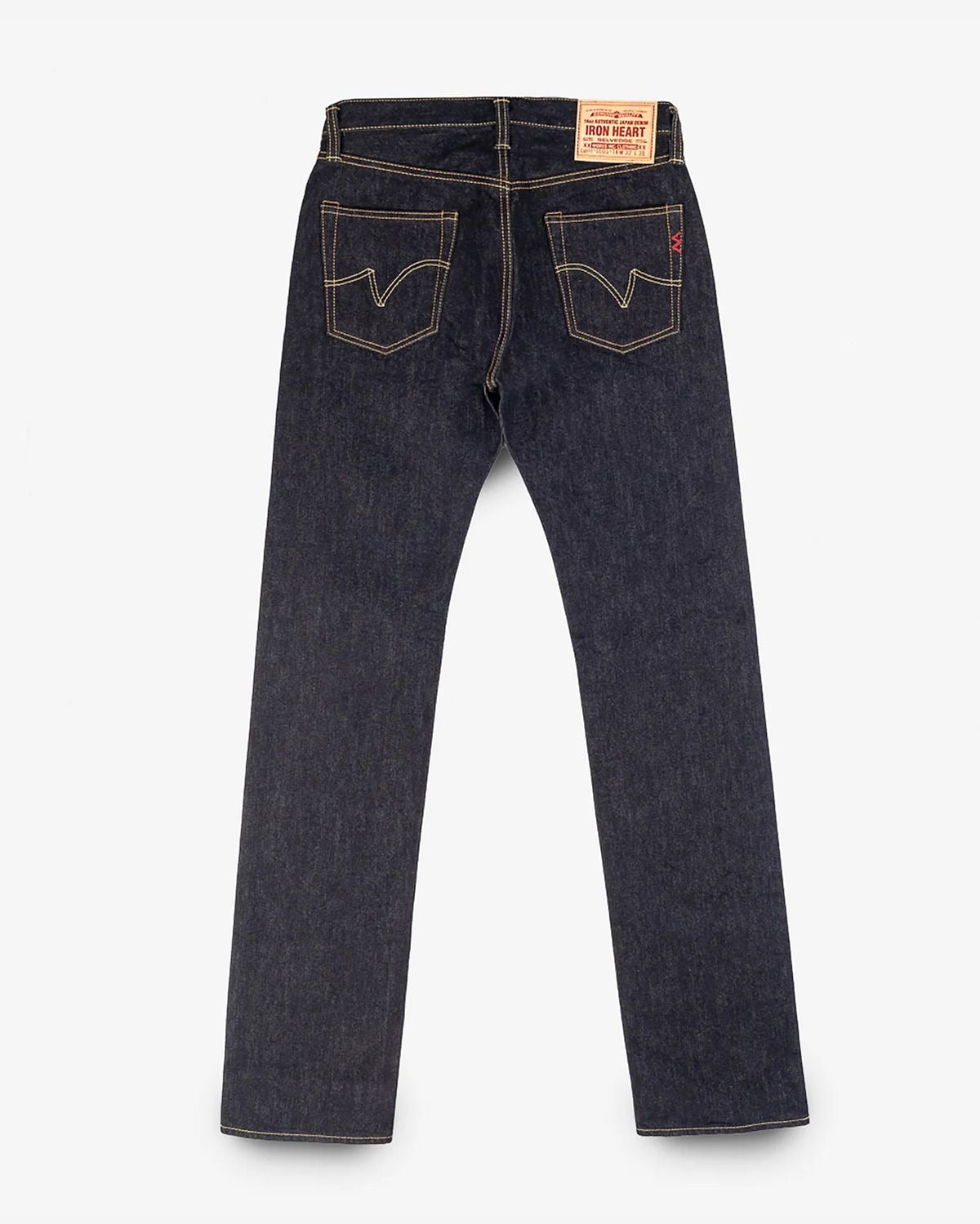 Iron Heart 14oz 666 Selvedge Denim Slim Straight Cut Jeans - Indigo