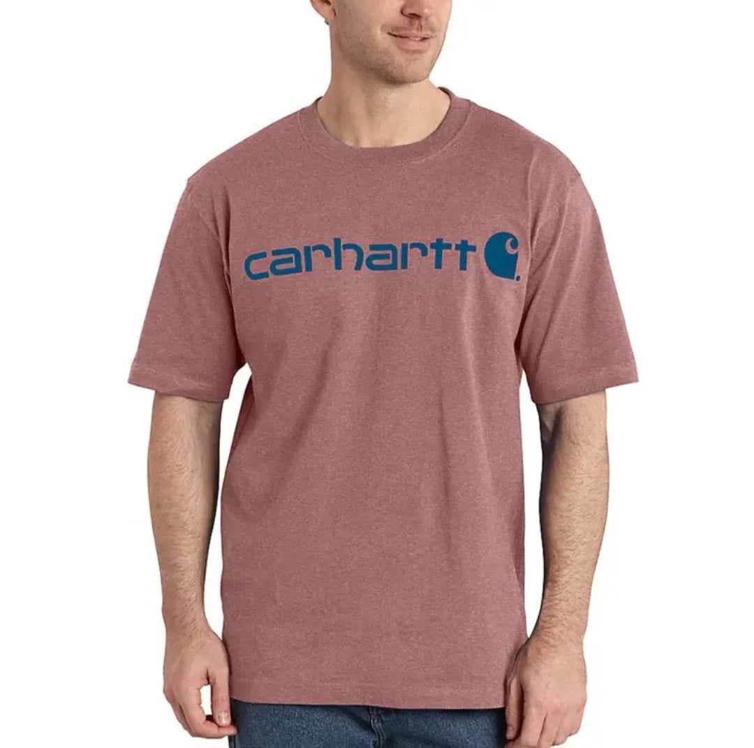 CARHARTT LOOSE FIT HEAVYWEIGHT SHORT SLEEVE LOGO GRAPHIC TSHIRT