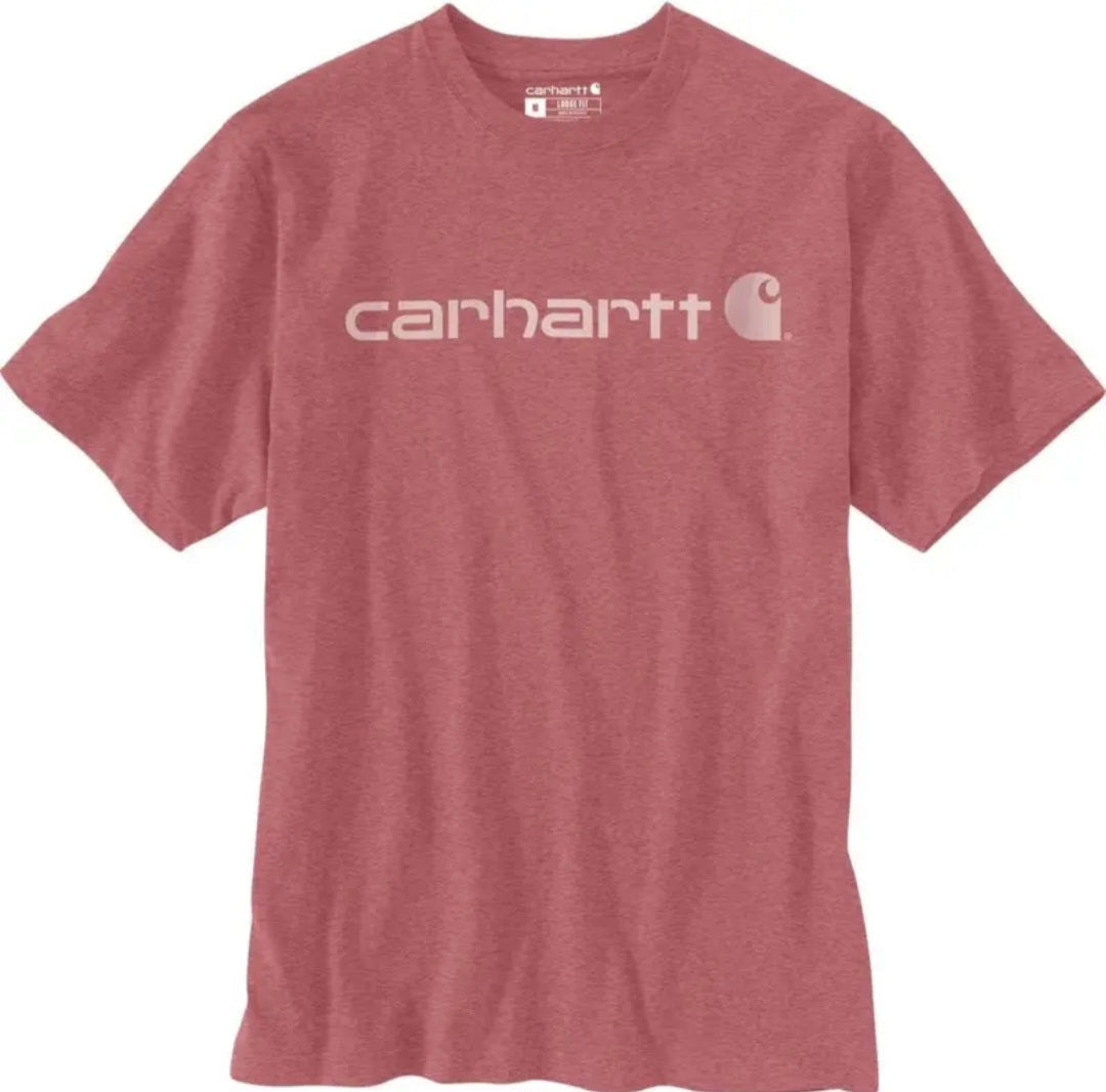 CARHARTT LOOSE FIT HEAVYWEIGHT SHORT SLEEVE LOGO GRAPHIC TSHIRT