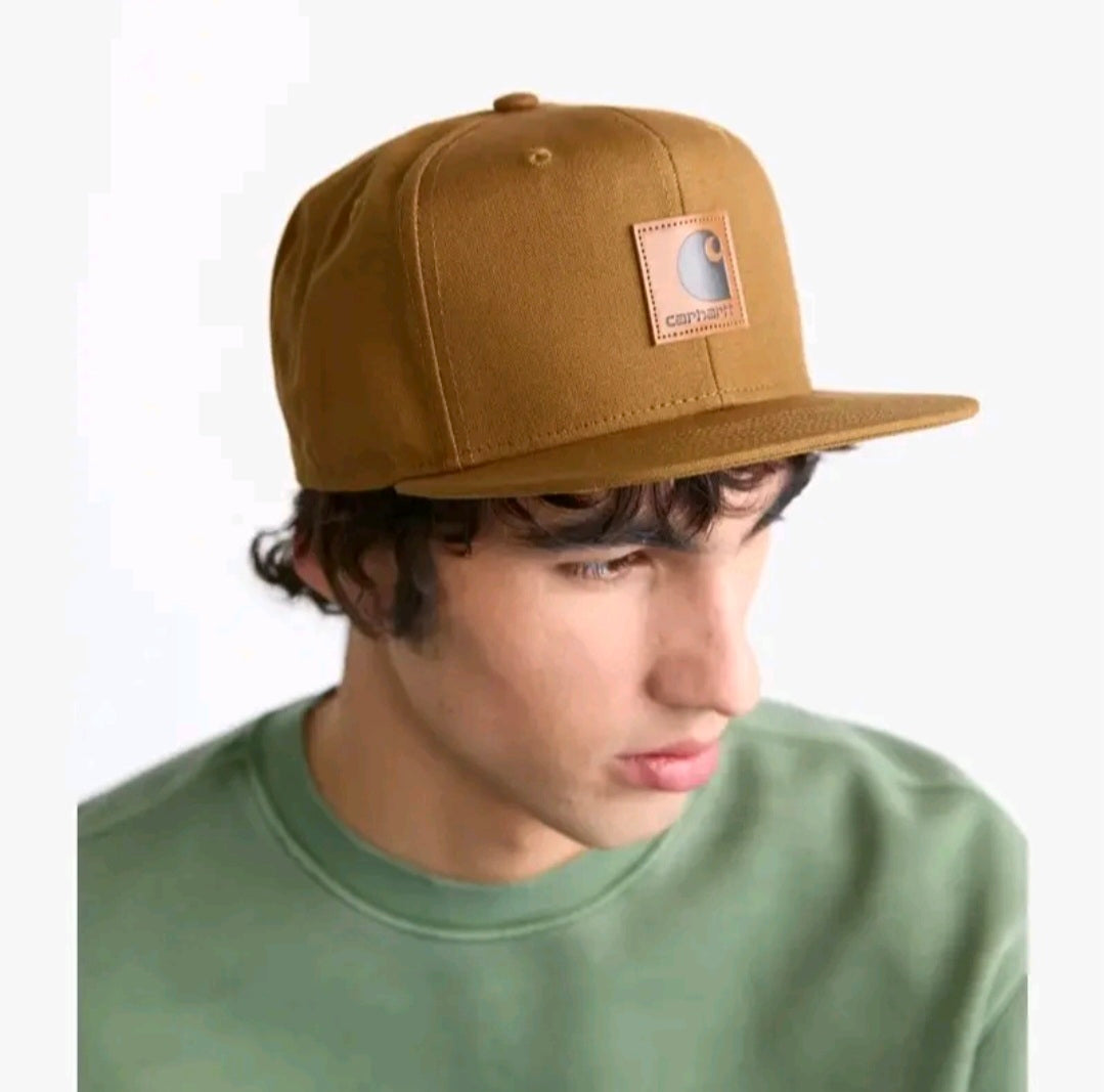 CARHARTT WIP LOGO CAP (HAMILTON BROWN)