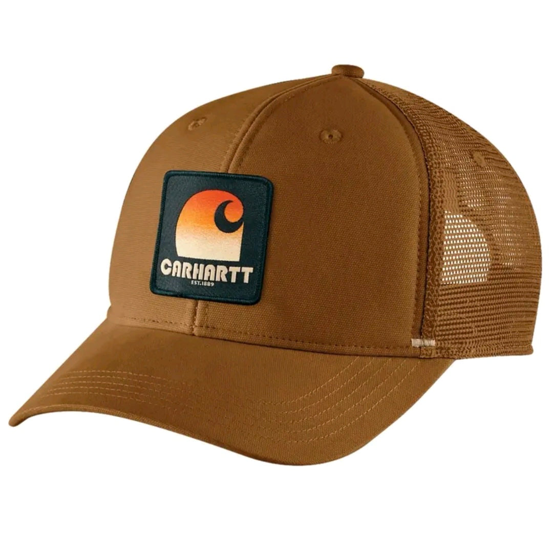 CARHARTT CANVAS MESHBACK C PATCH CAP (CARHARTT BROWN)