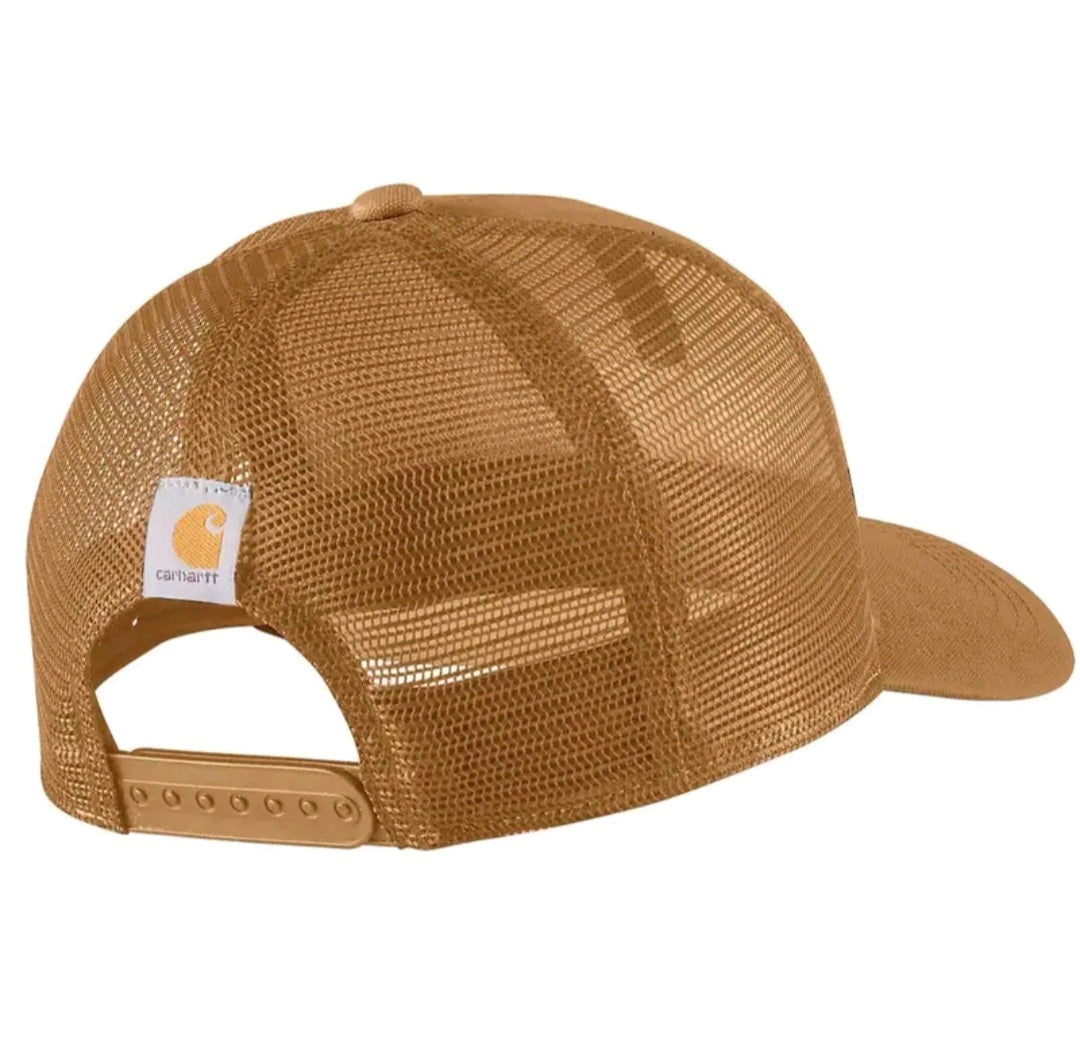 CARHARTT CANVAS MESHBACK OUTDOORS
PATCH CAP (BROWN)