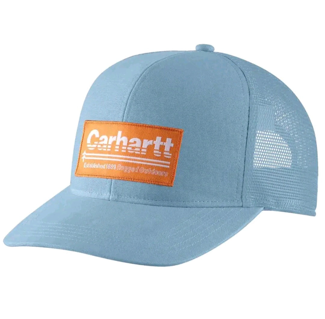 CARHARTT CANVAS OUTDOORS PATCH CAP
(MOONSTONE)