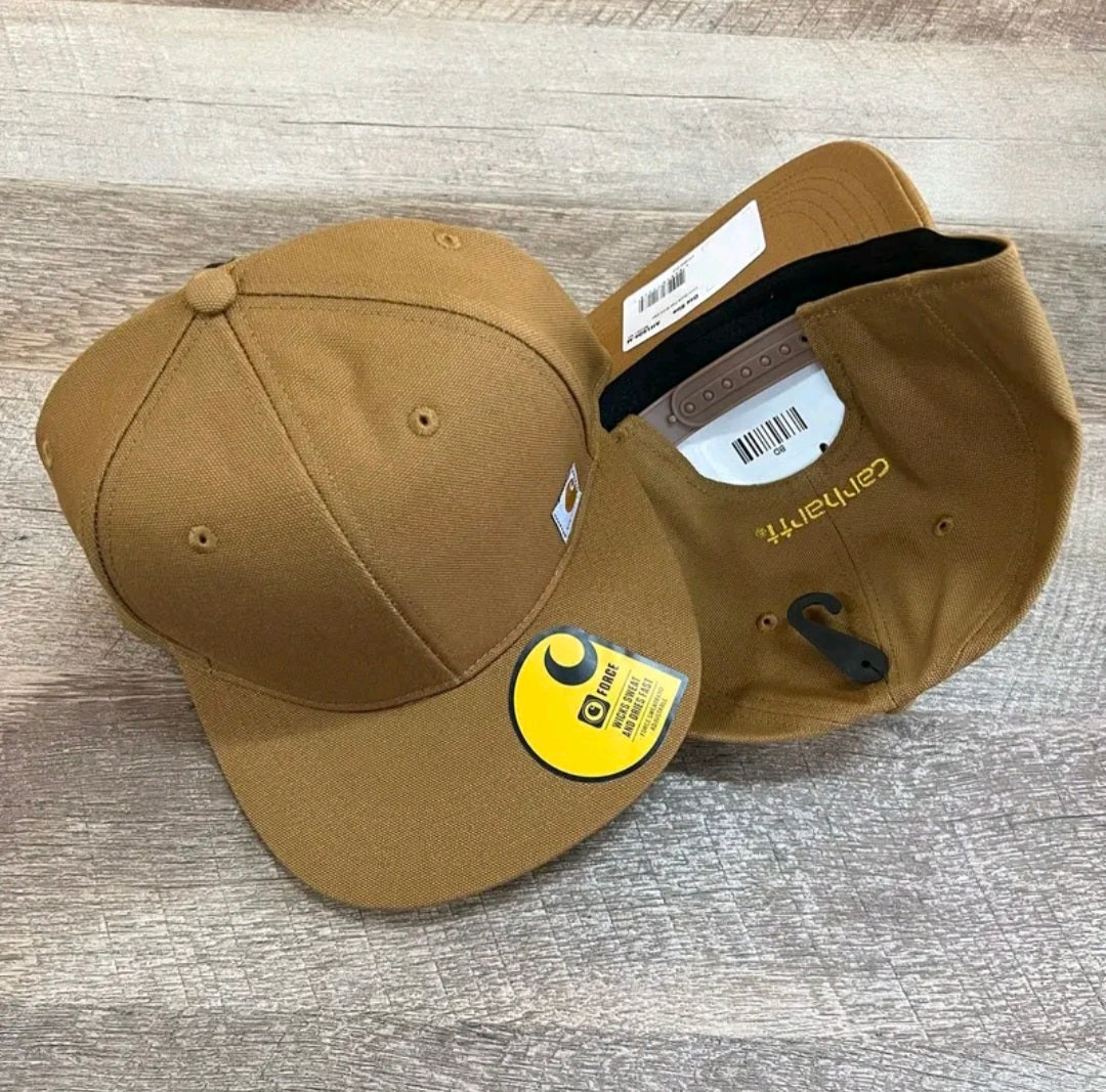 CARHARTT FIRM DUCK FLAT BRIM CAP (BROWN)