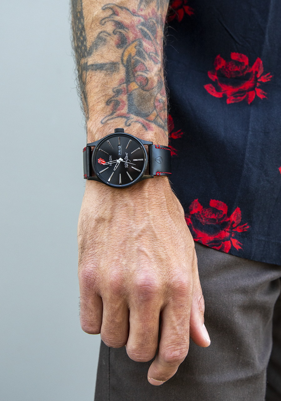 NIXON SENTRY LEATHER x ROLLING STONES (LIMITED EDITION COLLAB)